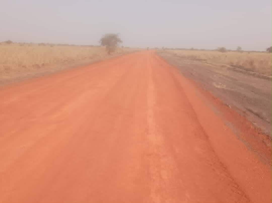 Completed laterite road