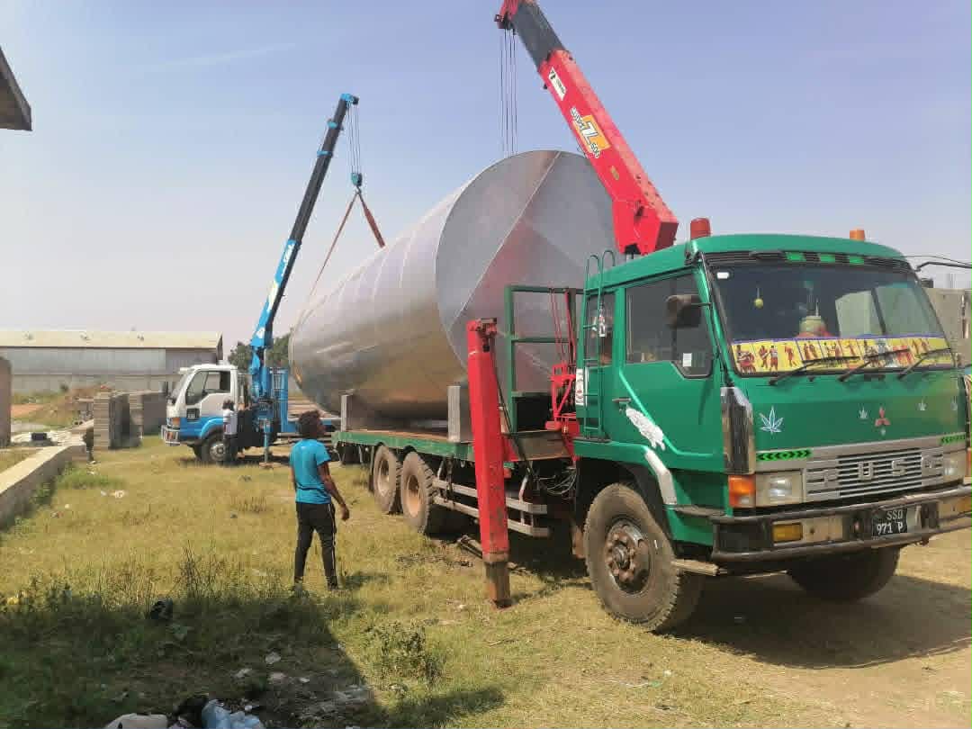 Large tank delivery